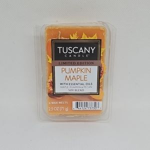 RARE Pumpkin Maple with Essential Oils Wax Melts Limited Edition Tuscany Candle